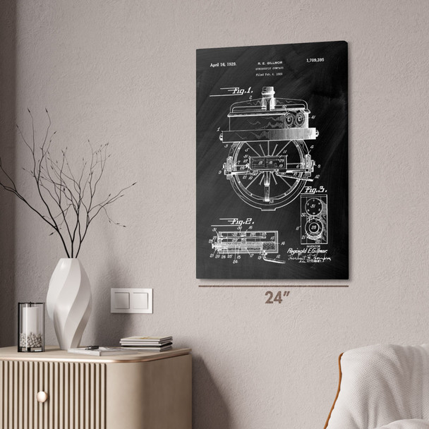 Gyrocompass Patent Wall Art