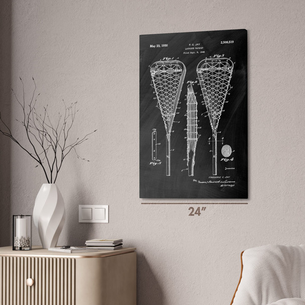 Lacrosse Stick Patent Wall Art