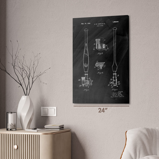 Glass Cutter Patent Wall Art