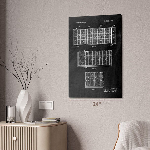 Football Field Patent Wall Art