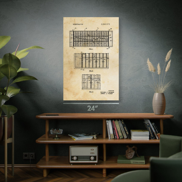 Football Field Patent Wall Art
