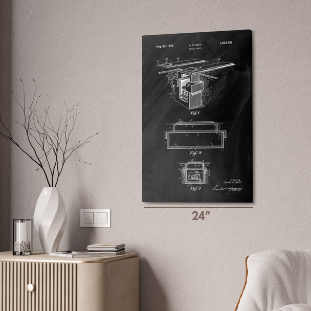 Burial Vault Patent Wall Art