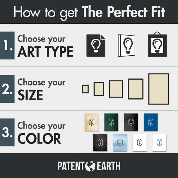 Check Out Card Patent Wall Art