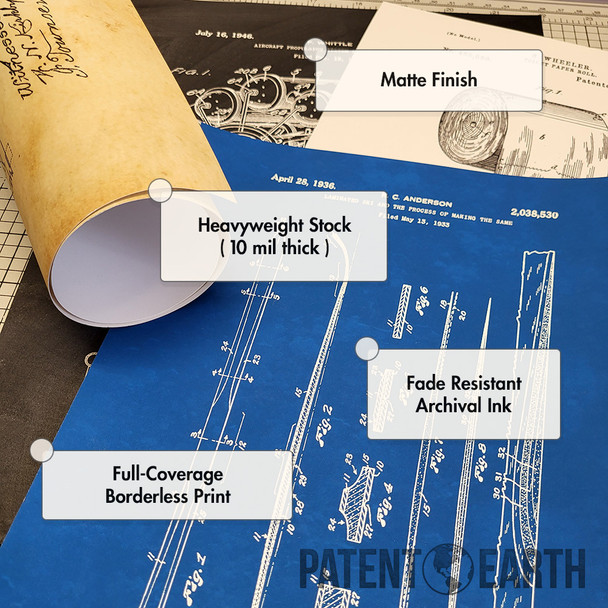 Check Out Card Patent Wall Art