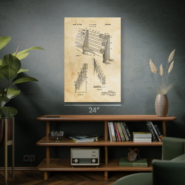 Magazine Rack Patent Wall Art