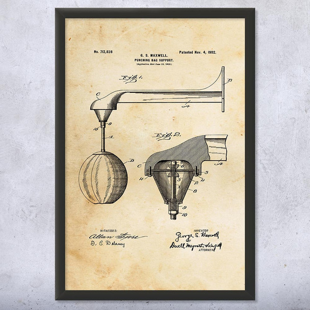 Speed Bag Patent Wall Art