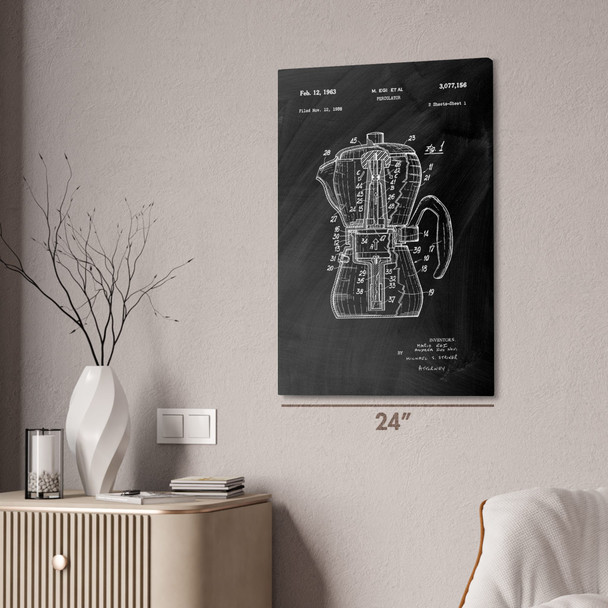 Coffee Percolator Patent Wall Art