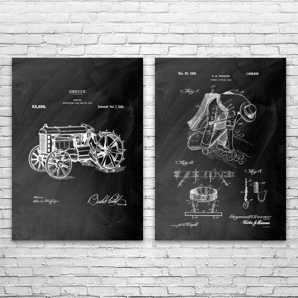 Farming Patent Wall Art Set of 2