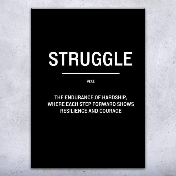 Struggle Motivational Print Struggle Motivational Print