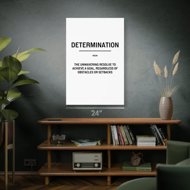 Determination Definition Wall Art Bold