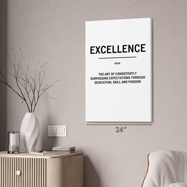 Excellence Definition Wall Art Bold