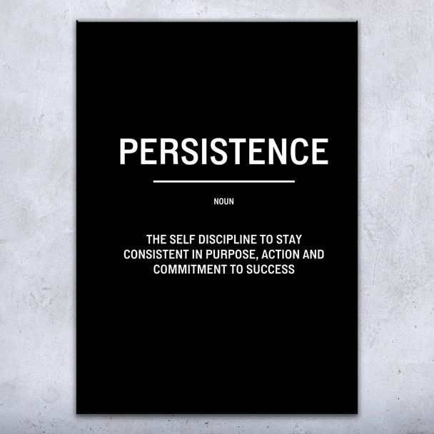 Persistence Definition Wall Art Bold