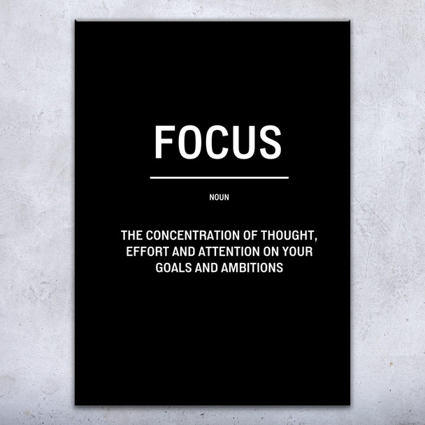 Focus Motivational Print