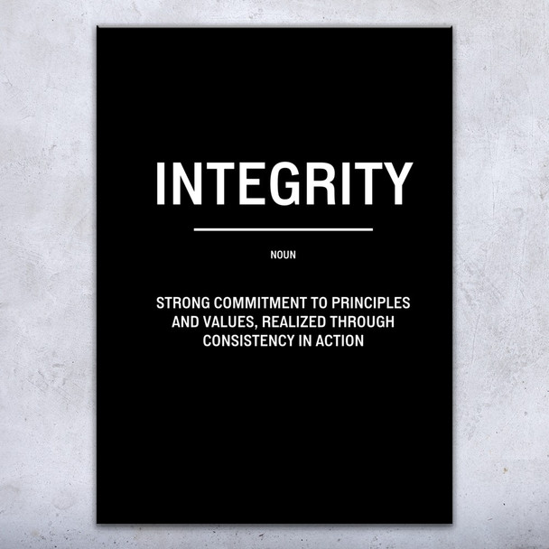Integrity Motivational Print