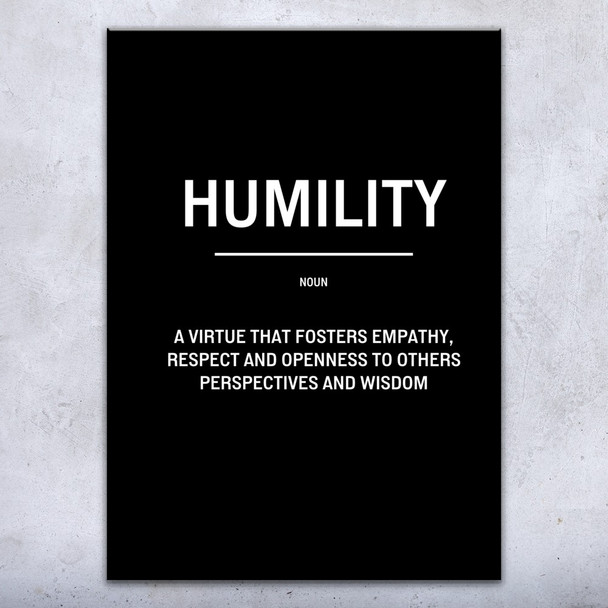 Humility Motivational Print