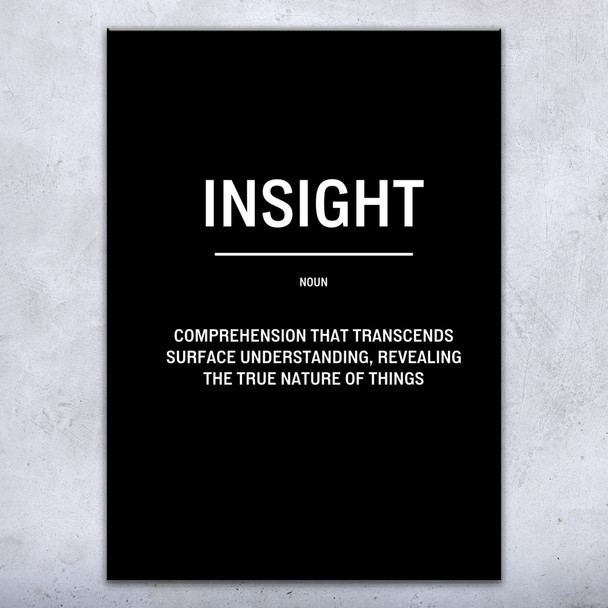 Insight Definition Wall Art Bold