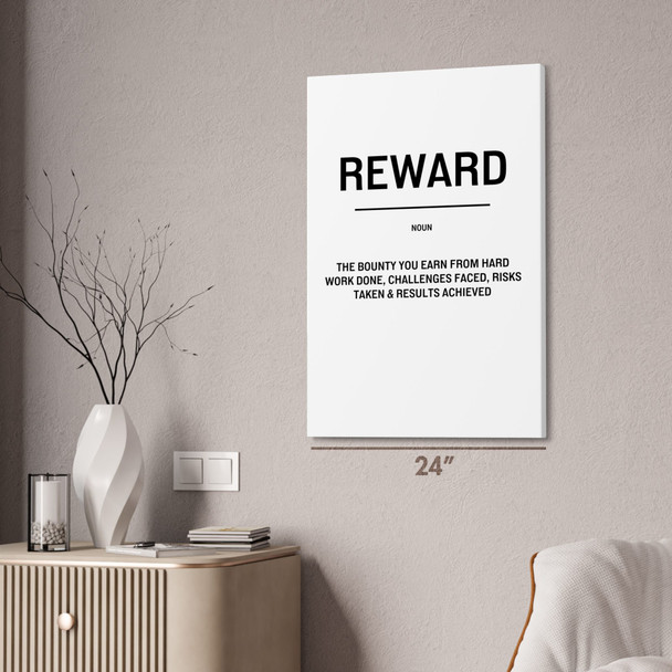 Reward Definition Wall Art Bold