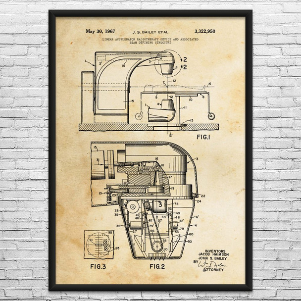 Linear Accelerator Patent Wall Art