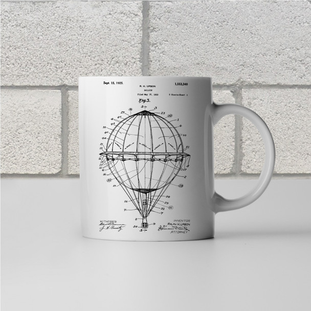 Hot Air Balloon Patent Mug Hot Air Balloon Patent Mug
