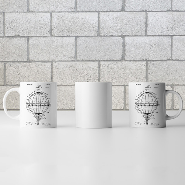 Hot Air Balloon Patent Mug Hot Air Balloon Patent Mug