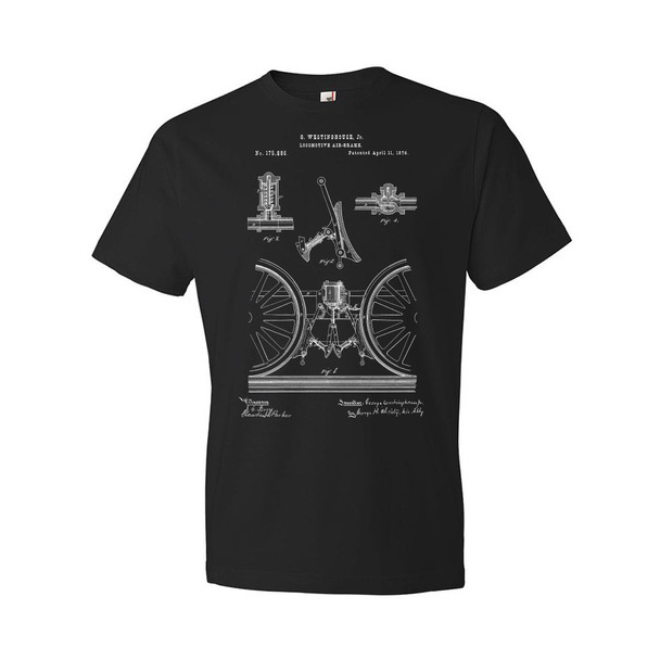 Locomotive Air Brake Patent T-Shirt
