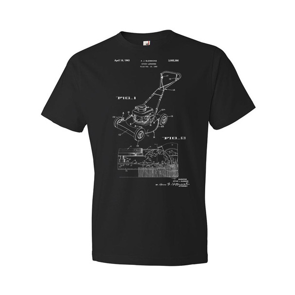 1963 Lawn Mower Patent T-Shirt