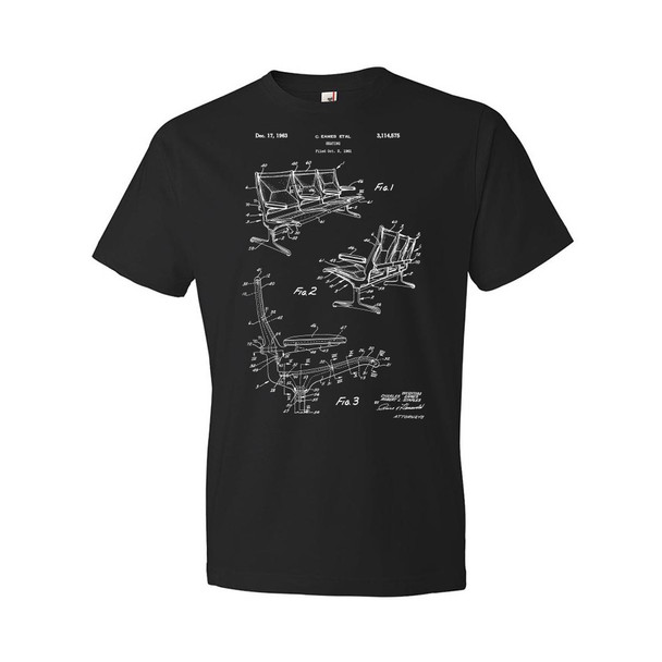 Eames Airport Terminal Chairs Patent T-Shirt