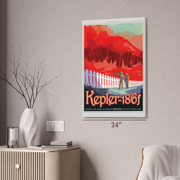 Kepler-186f Space Tourism Wall Art