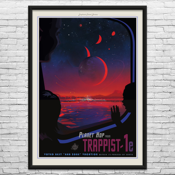 TRAPPIST-1e Space Tourism Wall Art TRAPPIST-1e Space Tourism Wall Art