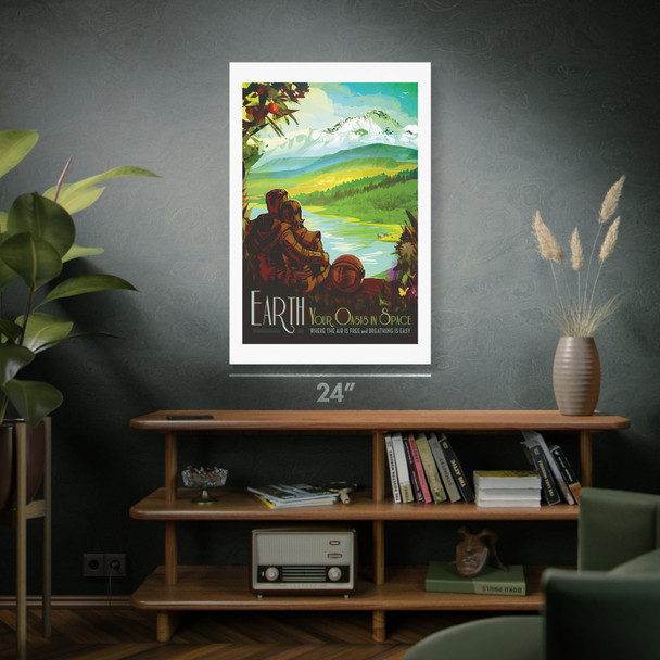 Visit Earth Space Tourism Wall Art