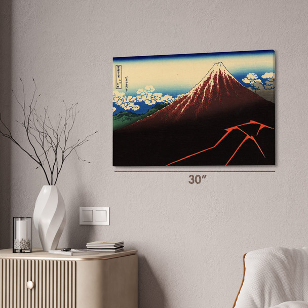 Storm Beneath the Summit Ukiyo-e Wall Art Storm Beneath the Summit Ukiyo-e Wall Art