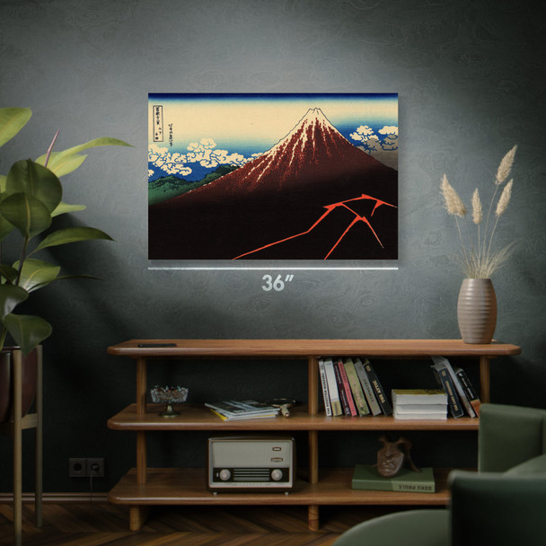 Storm Beneath the Summit Ukiyo-e Wall Art