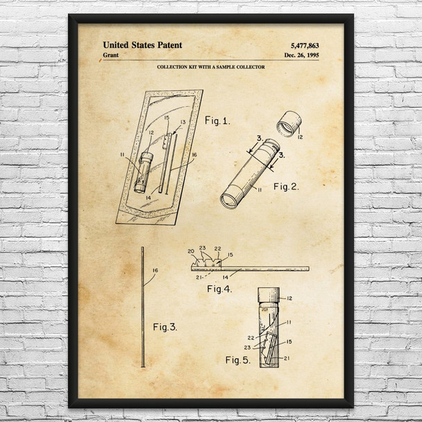 Sample Collector Patent Wall Art