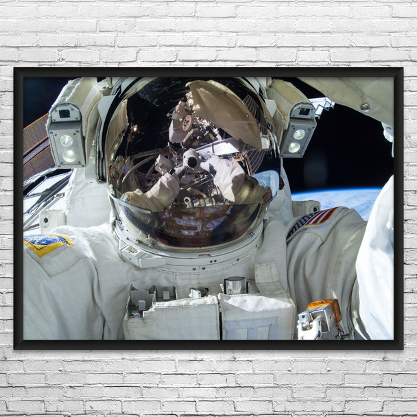 Astronaut Selfie Space Wall Art