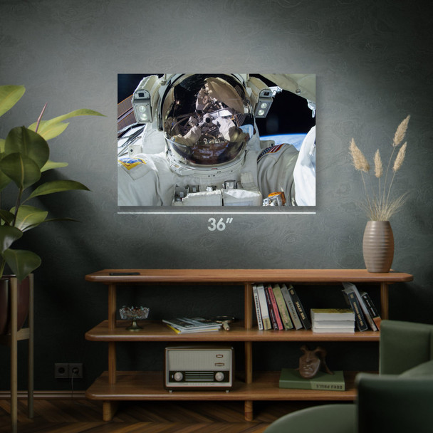 Astronaut Selfie Space Wall Art