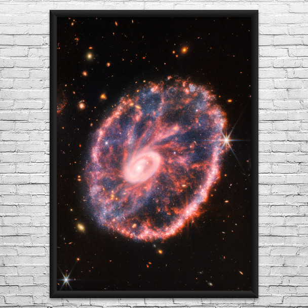 JWST Cartwheel Galaxy Space Wall Art