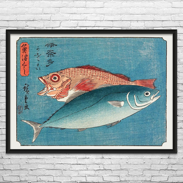 Yellowtail & Rockfish Ukiyo-e Wall Art