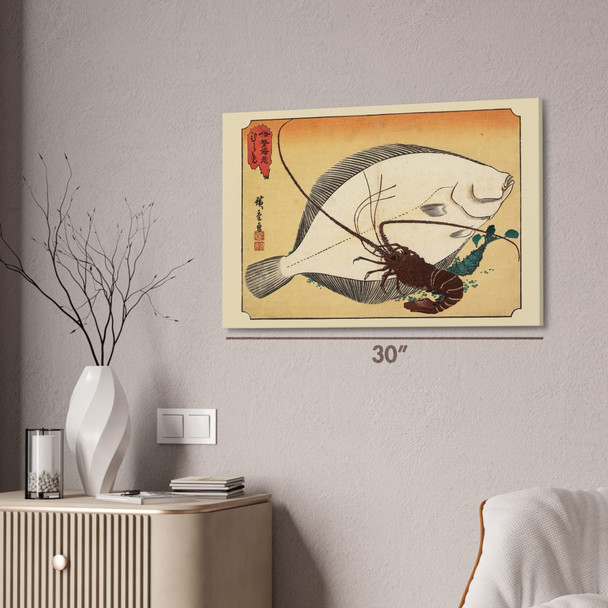Lobster & Flounder Ukiyo-e Wall Art