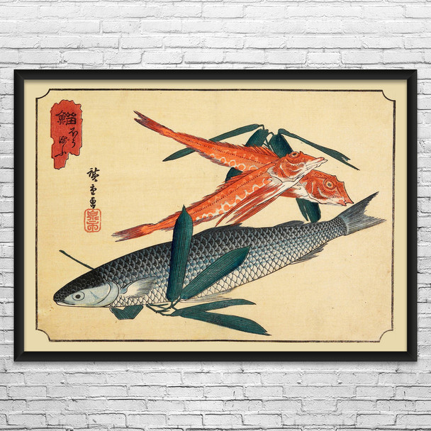 Cod & Gurnard Ukiyo-e Wall Art