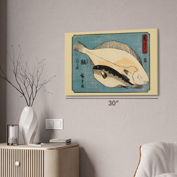 Globefish & Flounder Ukiyo-e Wall Art Globefish & Flounder Ukiyo-e Wall Art