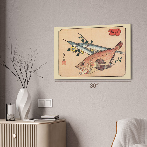 Rockfish & Halfbeak Ukiyo-e Wall Art