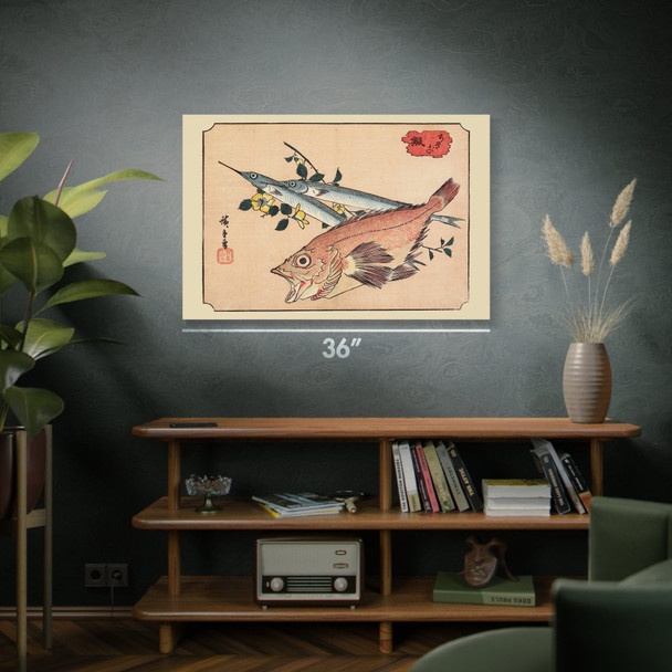 Rockfish & Halfbeak Ukiyo-e Wall Art