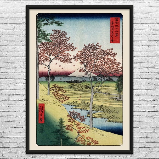 Sunset Hill Ukiyo-e Wall Art