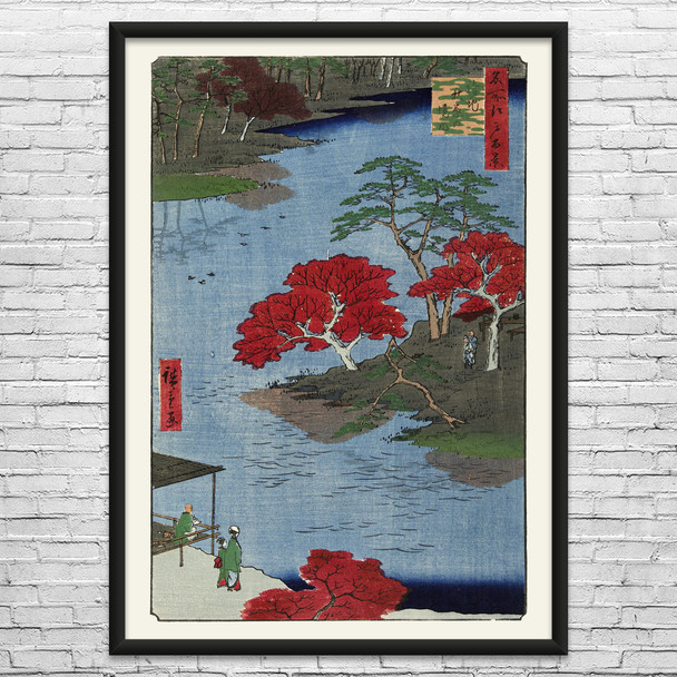 Autumn at Akiba Shrine Ukiyo-e Wall Art