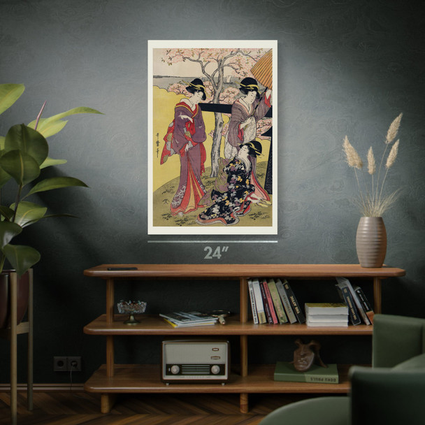 Gotenyama no Hanami Hidari Ukiyo-e Wall Art
