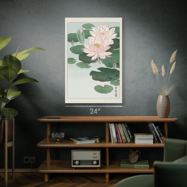 Water Lily Ukiyo-e Wall Art