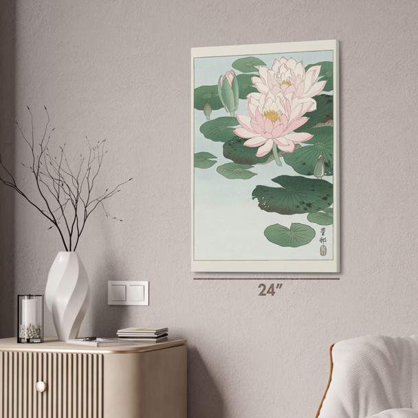 Water Lily Ukiyo-e Wall Art