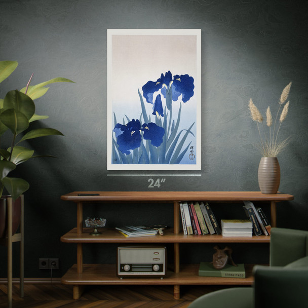 Iris Flowers Ukiyo-e Wall Art