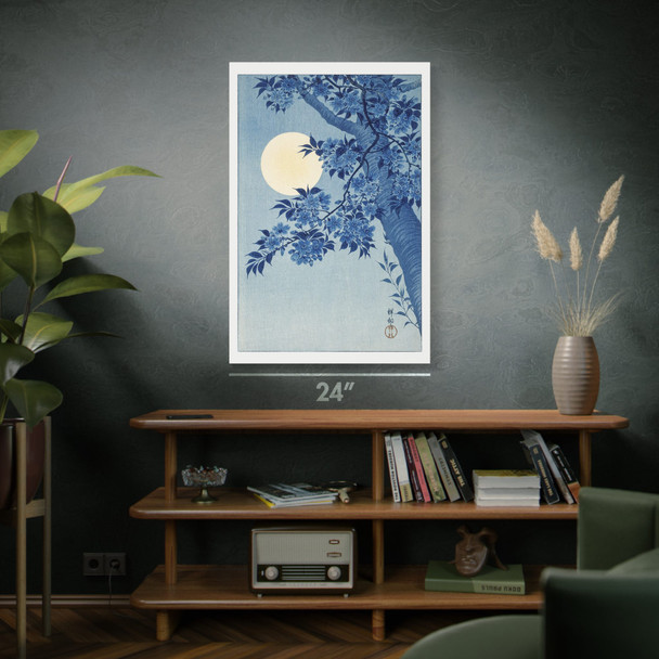 Moonlit Blossoming Cherry Ukiyo-e Wall Art Moonlit Blossoming Cherry Ukiyo-e Wall Art