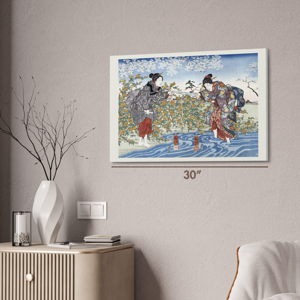 Girls by Ide Tama River Ukiyo-e Wall Art Girls by Ide Tama River Ukiyo-e Wall Art